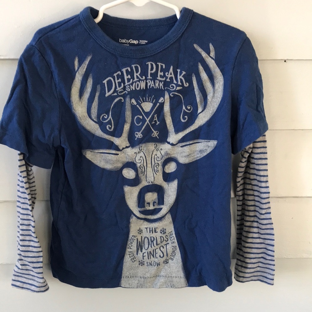 BabyGap 5T long sleeve pullover top shirt Deer Peak Snow Park